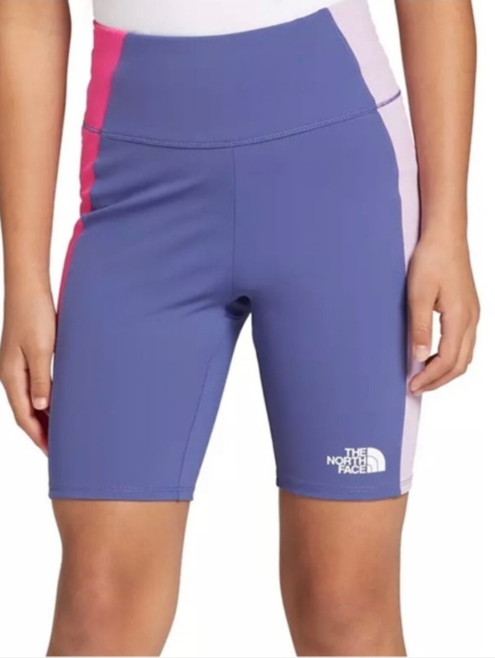 The North Face Girls Never Stop Bike Shorts Size XL 14/16 Purple And Pink